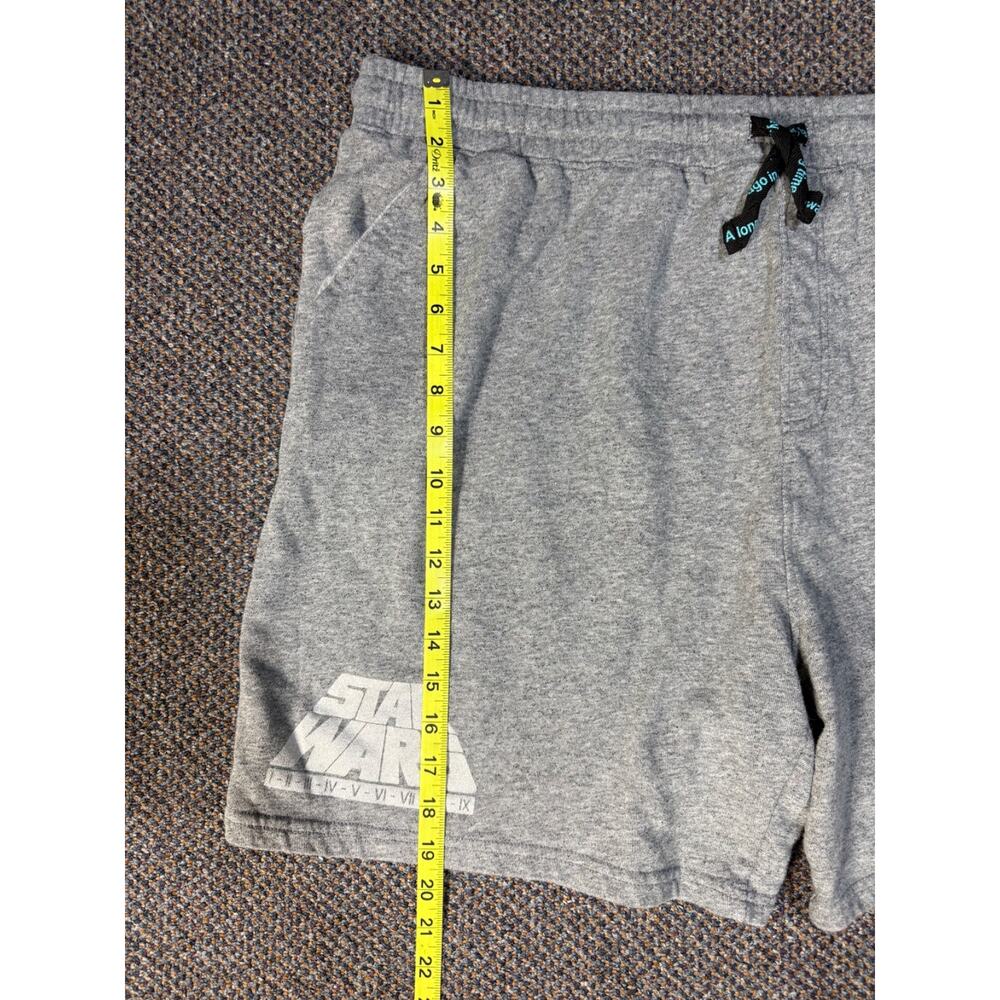 Disney Parks Star Wars Saga Drawstring Gray Sweat Shorts Size XXL - Picture 7 of 9